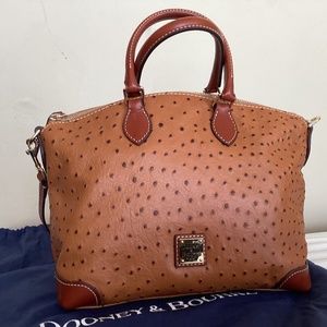 Dooney and Bourke Ostrich satchel, tan.